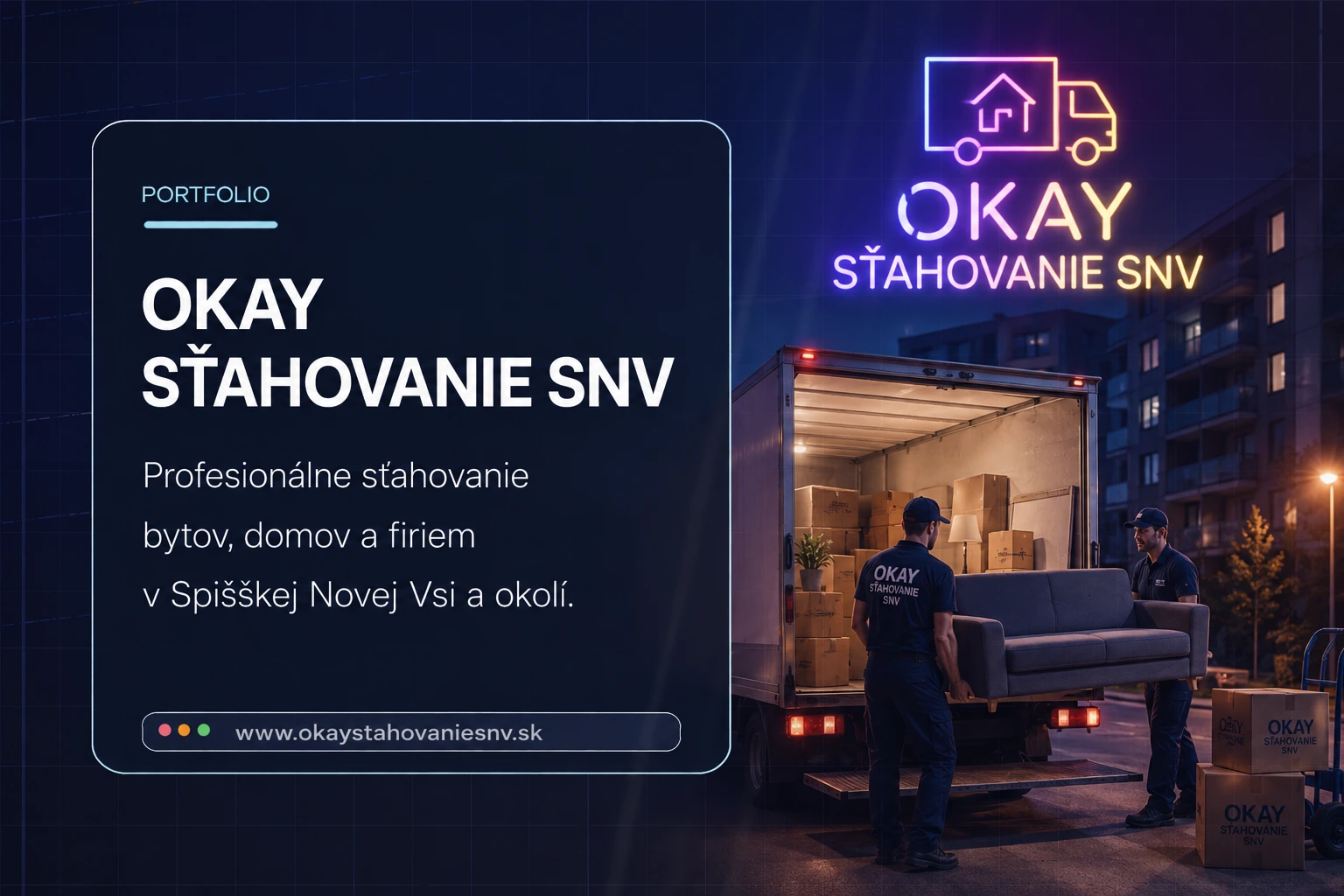 Náhľad projektu OKAY Sťahovanie