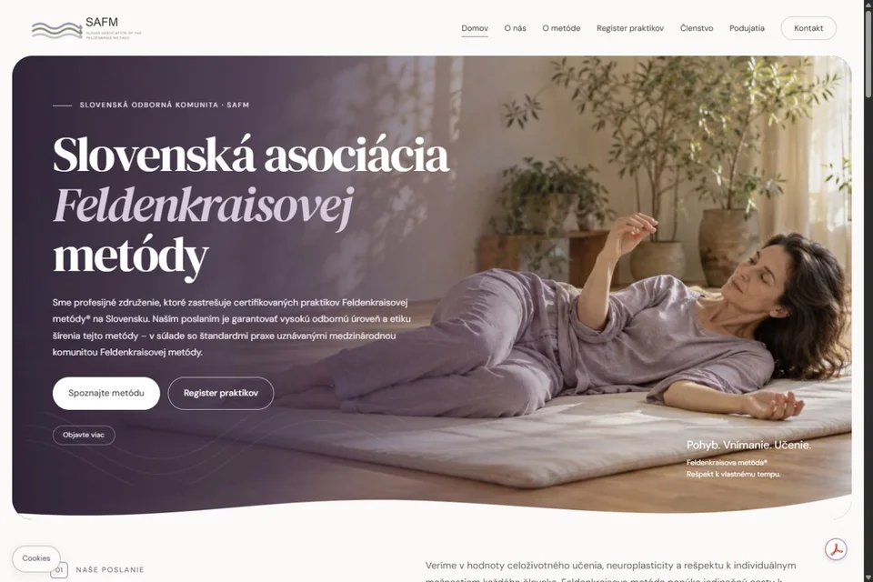 Náhľad projektu Asociácia Feldenkrais